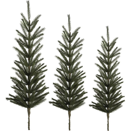 Vickerman 36-42-48 inch Artificial Green Slew Tops 3-Piece Set