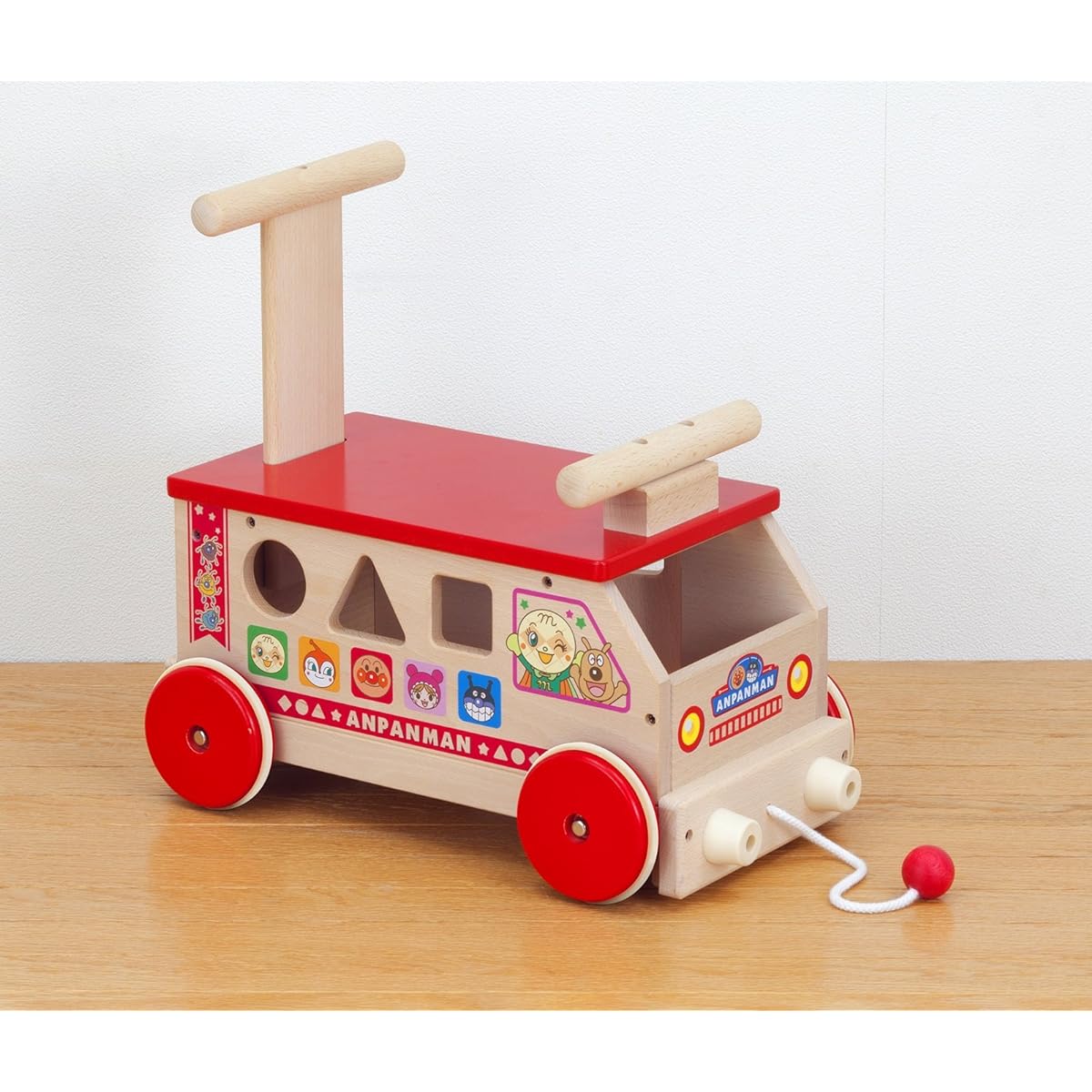 Anpanman domestic wooden shape bus