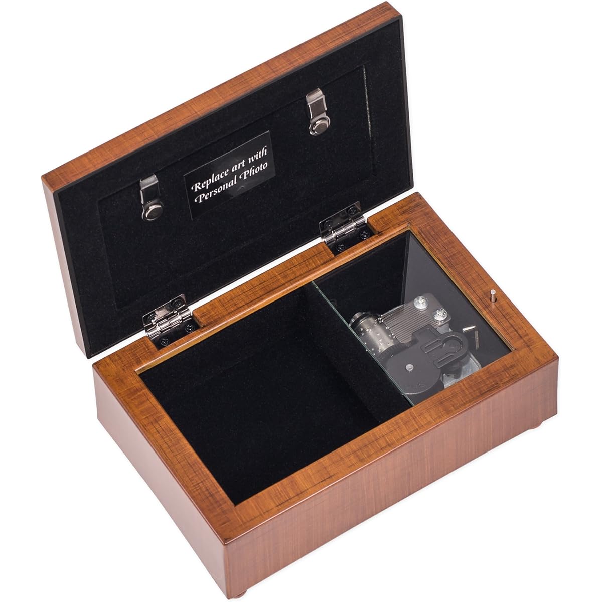 Cottage Garden Petite Inspirational Music Box - Eagle's Wings Plays Eagle's Wings with Wood Grain Finish