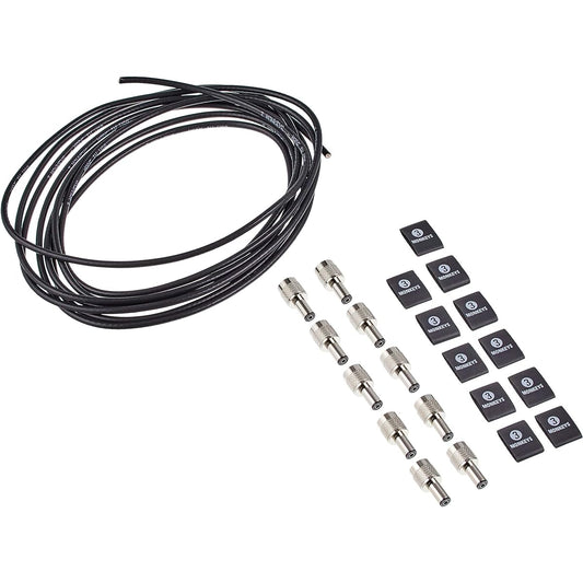 3 Monkeys Solderless DC Cable Kit DC Solderless Pedalboard Kit (10 plugs + 3m cable)