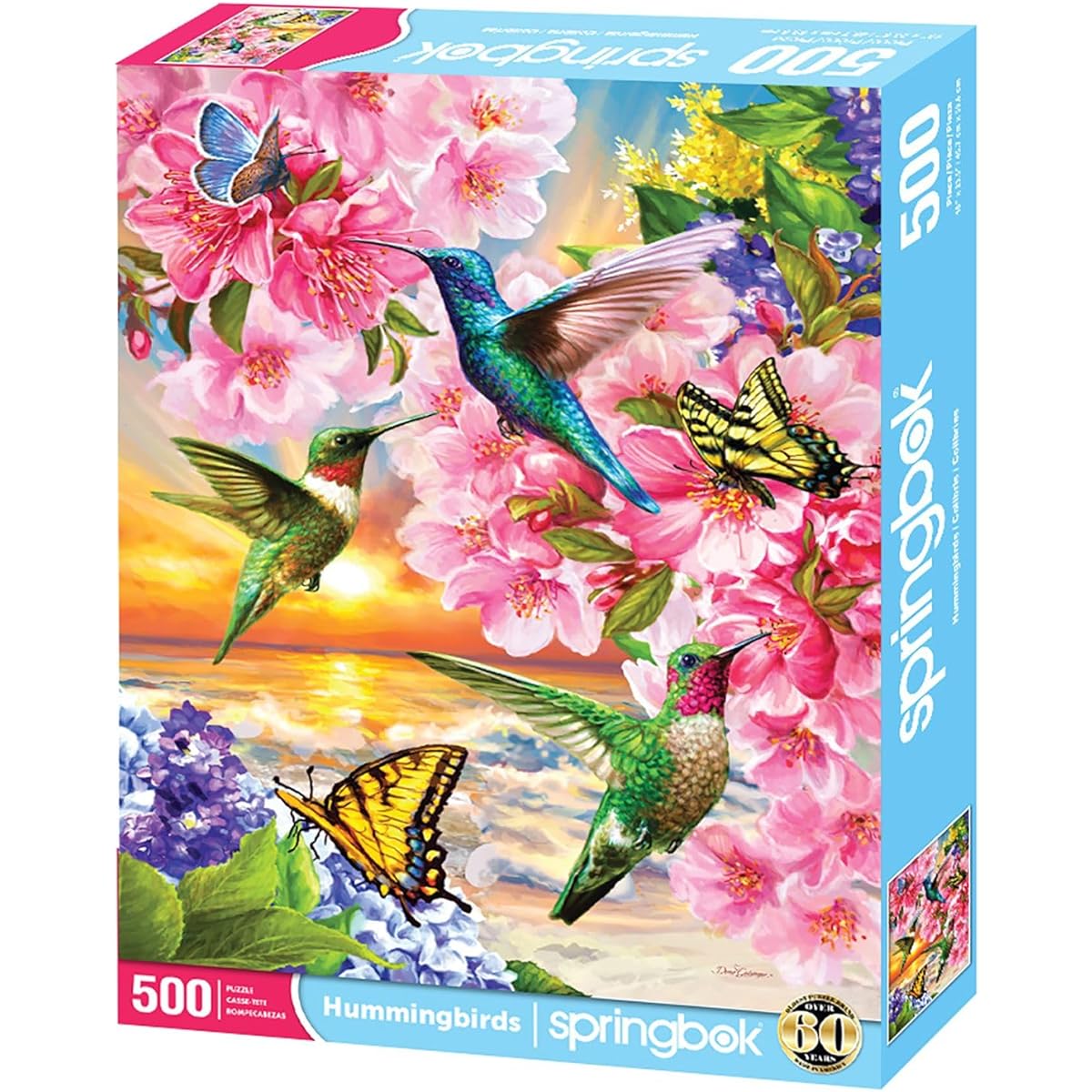 Springbok Hummingbird 500 Piece Jigsaw Puzzle for Adults by Artist Dona Gelsinger Made in the USA Finished Size 23.5" x 18"