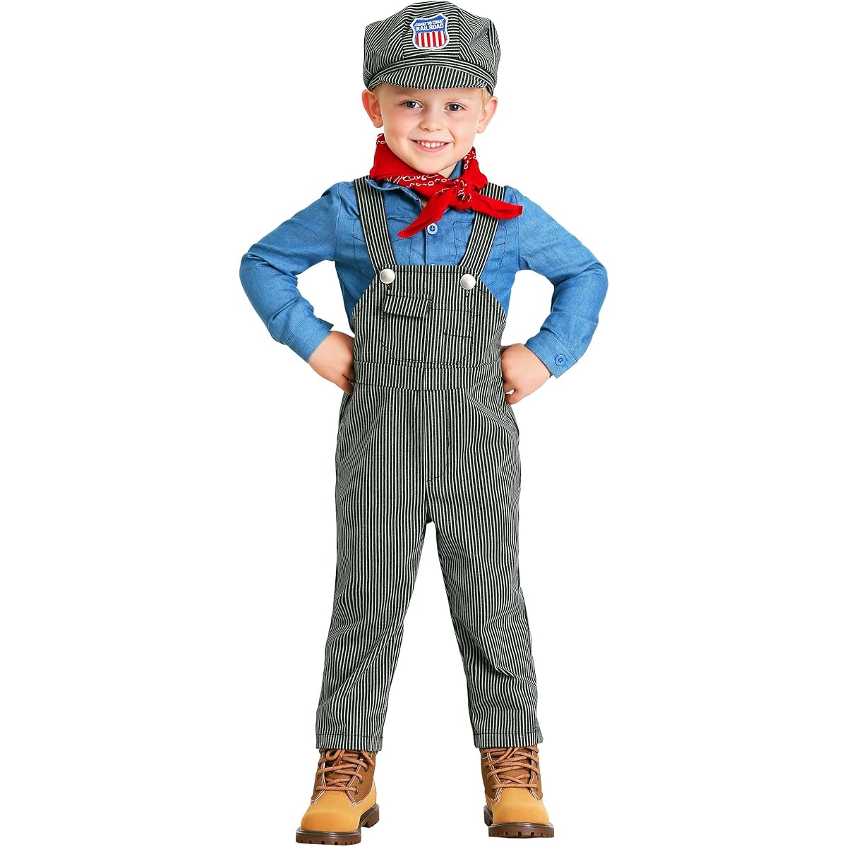 Train engineer costume for toddlers.