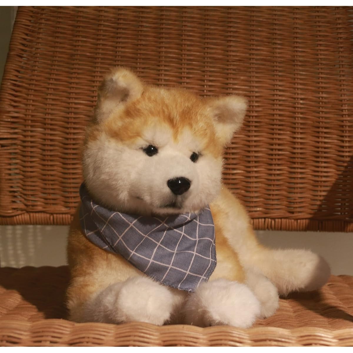 Chongker Shiba Inu Stuffed Animal, Realistic, Lifelike, Gentle to the Touch, Cute, Soft and Healing Akita Inu Stuffed Animal, Purely Handmade, Stuffed Animal Dog, Birthday Anniversary Gift for Dog Lovers, Moms, Children and the Elderly (Shiba Inu)