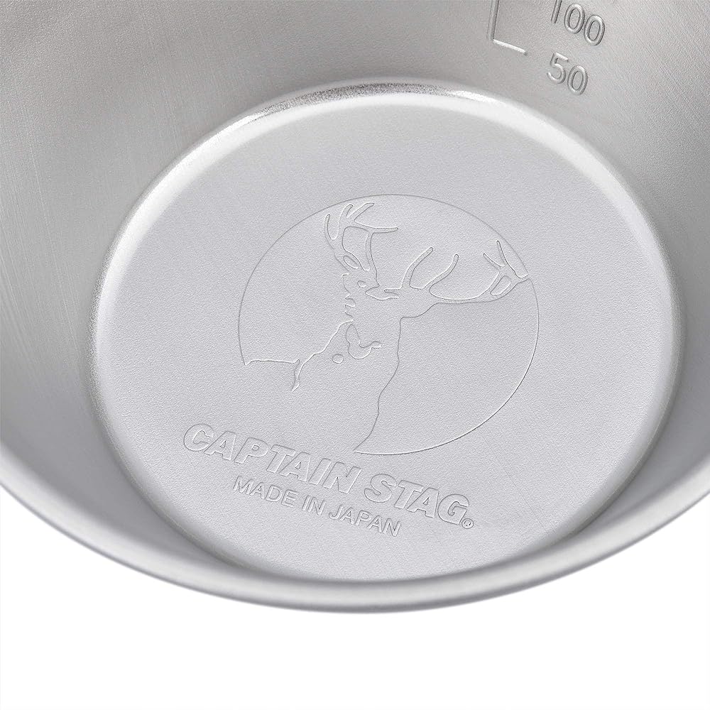 CAPTAIN STAG Sierra Cup CS Stainless Steel Sierra Cup 320ml Silver (Hairline Processing) & Sierra Cup Cooker Set [Set Purchase]