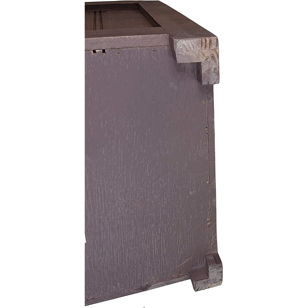 Habiter Shabby Chic Box Stool YI-801-BR W35 x D28 x H29.5cm Brown