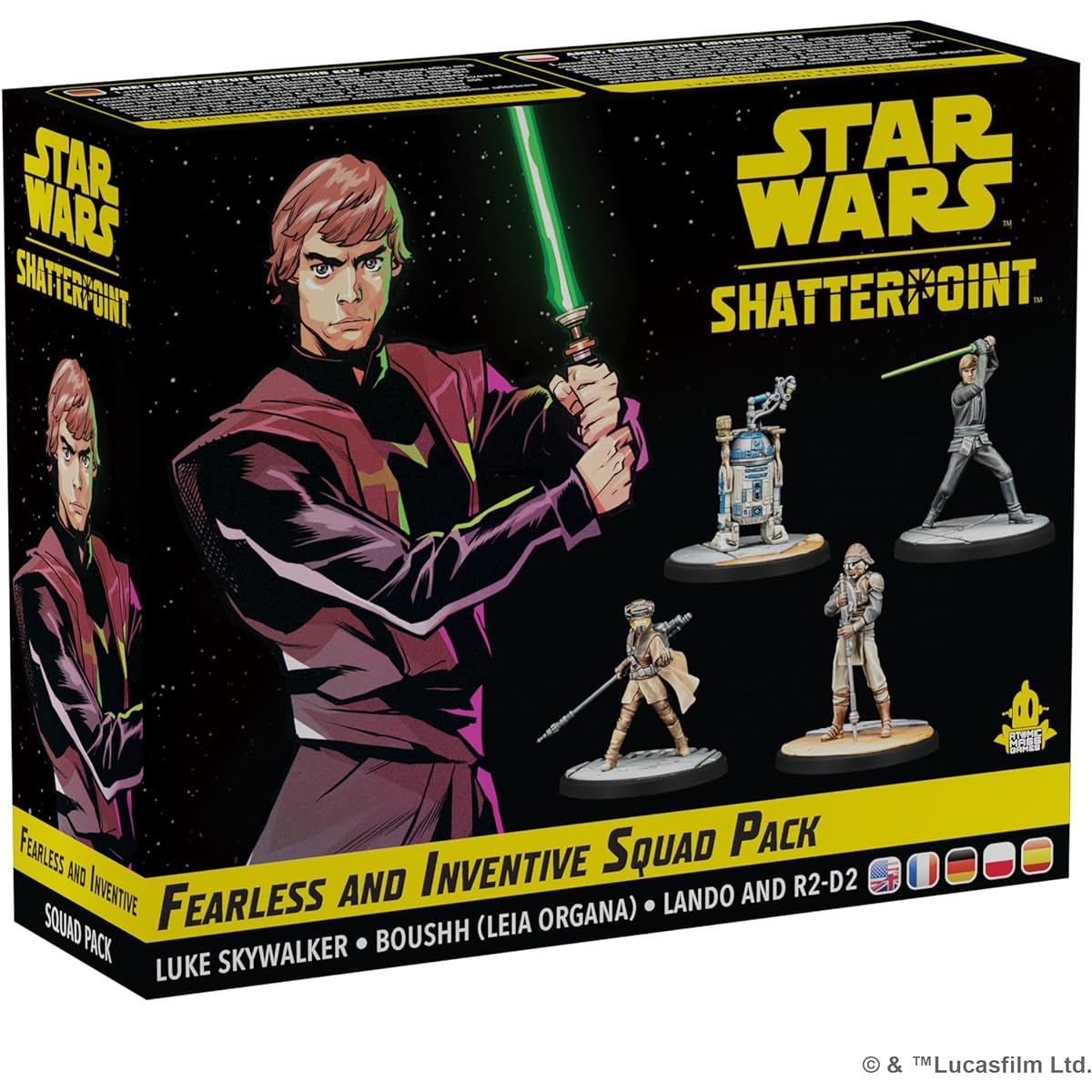 Atomic Mass Games Star Wars Shatterpoint Fearless and Ingenious Squad Pack - Tabletop Miniatures Game Strategy Game for Kids and Adults Ages 14+ 2 Players 90 Minute Playtime
