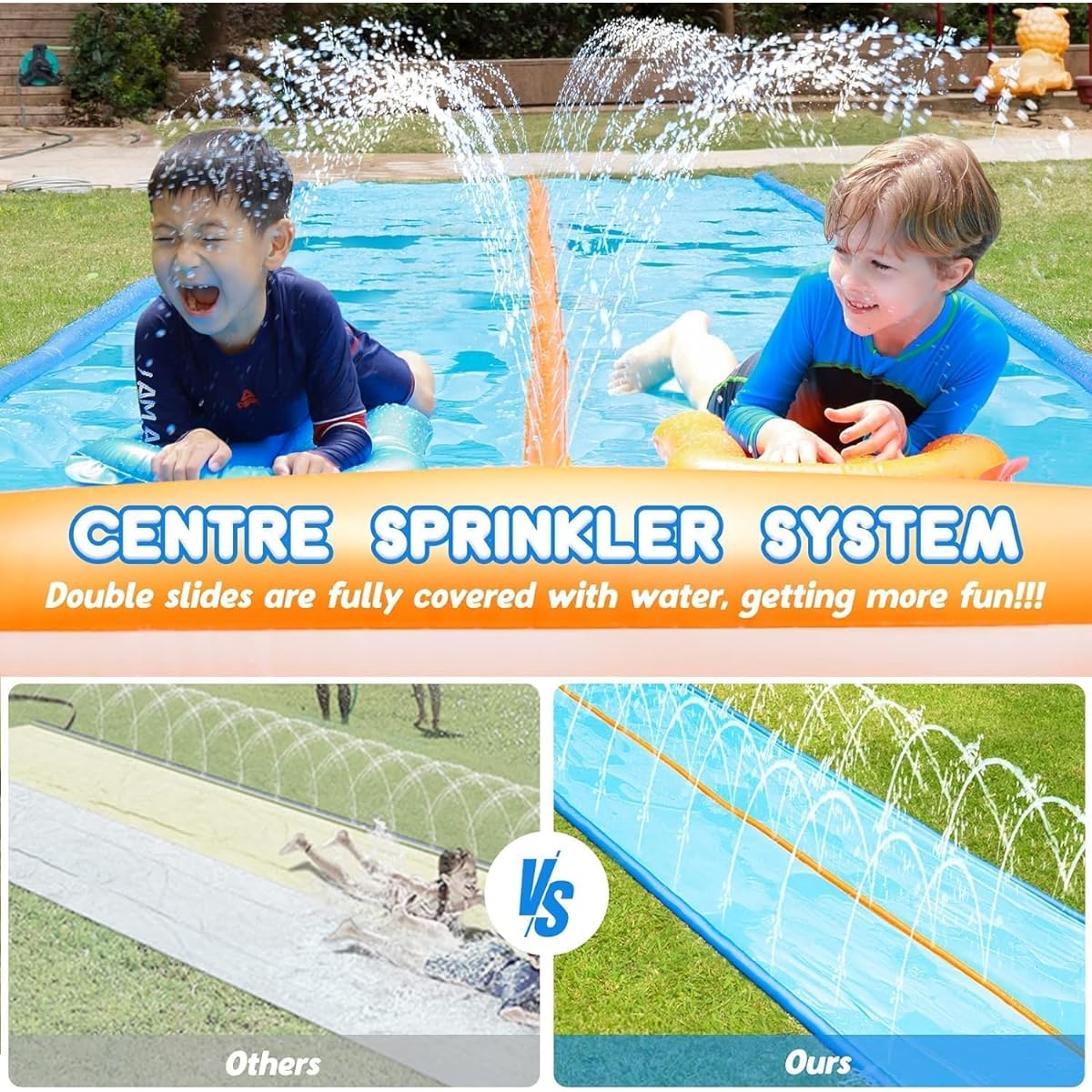 Slip water slide for kids, size S