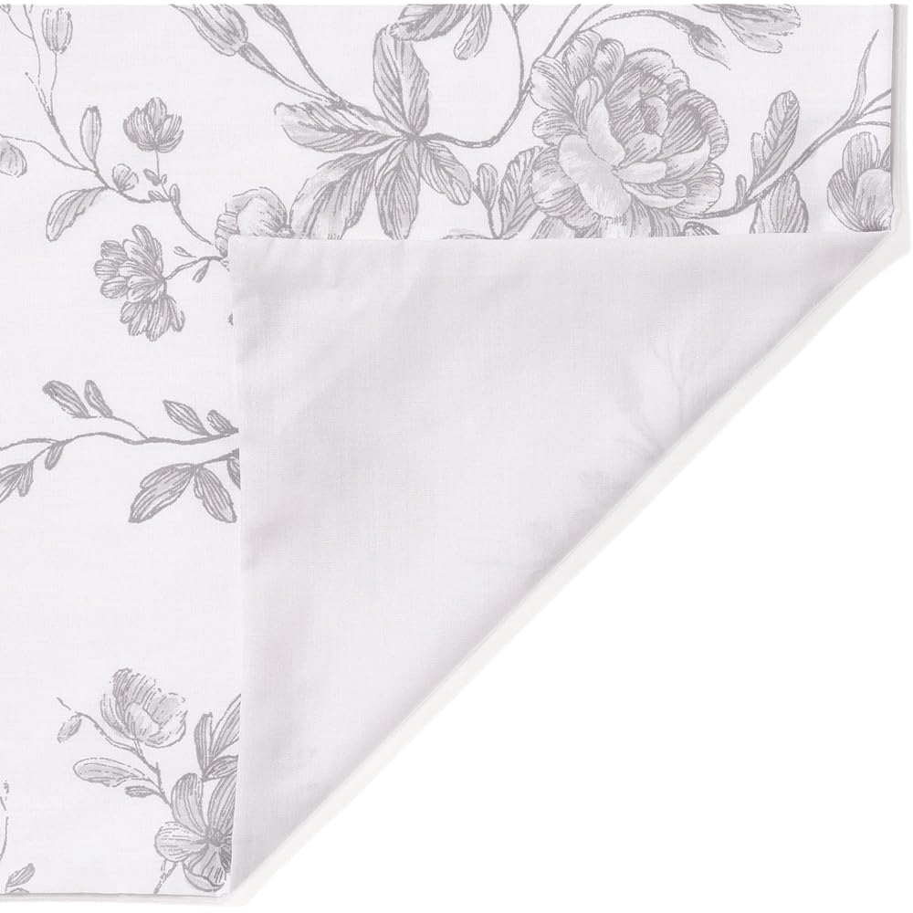 Francfranc Classic Flower Duvet Cover Double Gray