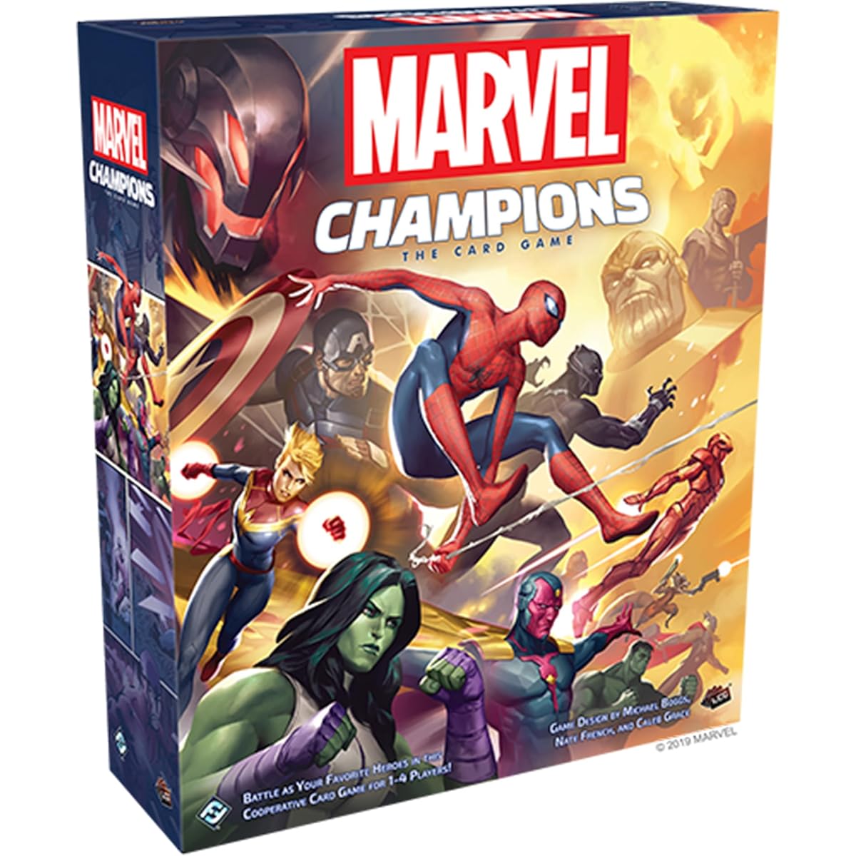 Marvel Champions Card Game (Base Game) - Superhero Strategy Game, Cooperative Game for Kids and Adults, Ages 14+, 1-4 Players, 45-90 Minute Playtime, by Fantasy Flight Games