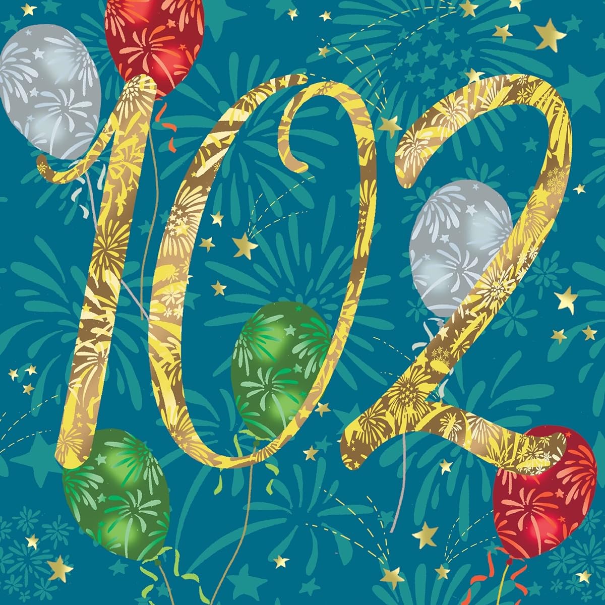 Twizler 102nd Birthday Card - 102nd Card - 102nd Birthday Card - Uni 102nd Birthday Card He She Women Men - Birthday Cards Mom Dad Grandpa South Brother Sister Friend