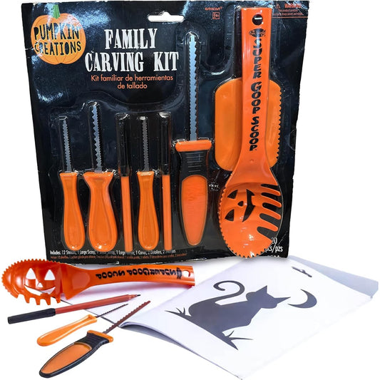 amscan Family Pumpkin Carving Kit Halloween FAMILY PUMPKIN CARVING KIT