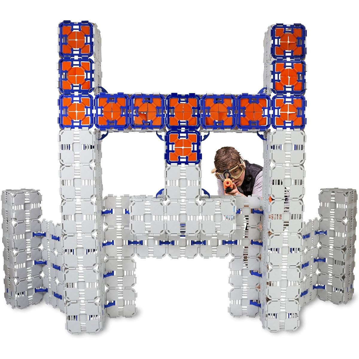 Blaster Board - 6 Bunker Pack Bundle - Bunker and Target Building Kit - 276 Piece Set