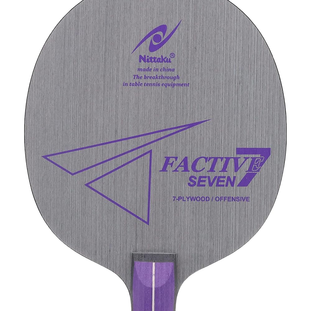 Nittaku Table Tennis Racket Factive 7 Shakehand Attack 7 Pieces Plywood