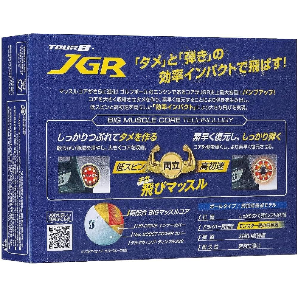 BRIDGESTONE Bridgestone Golf Ball TOUR B JGR 2023 Model 2 Dozen with Bonus