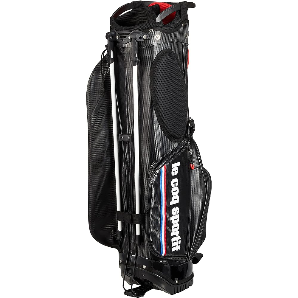 [Le Coq Sportif Golf] Golf Caddy Bag [Limited Distribution] Lightweight 3.0kg Stand Type Toriko Stylish Simple PU Material QQBSJJ10NT Men's