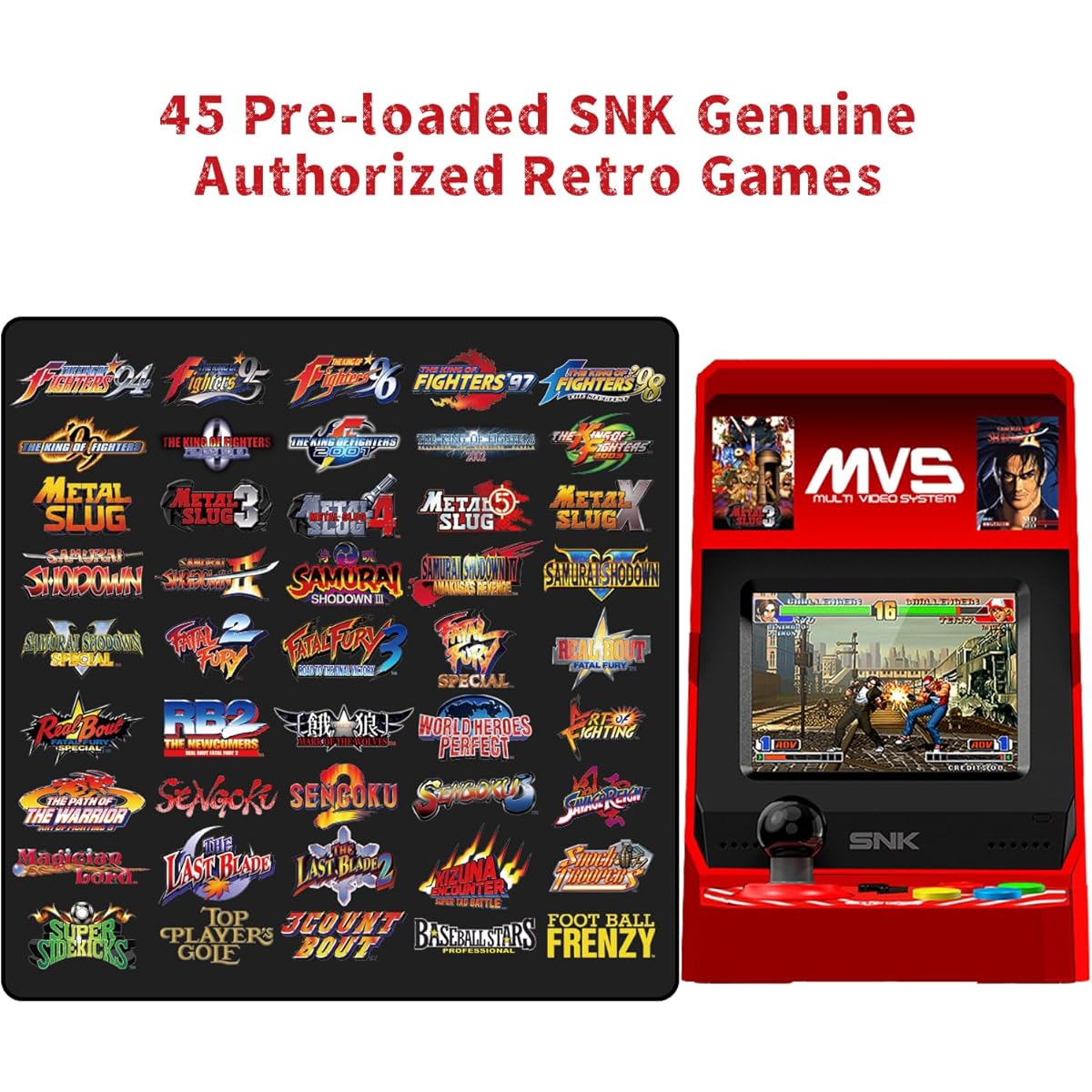 UNICO MVS Mini Arcade 45 SNK Retro Game