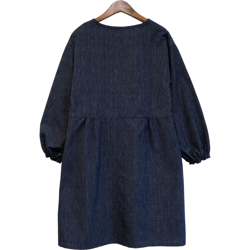Watanosato Kurume Orimae Button Kappogi Apron Japanese Pattern