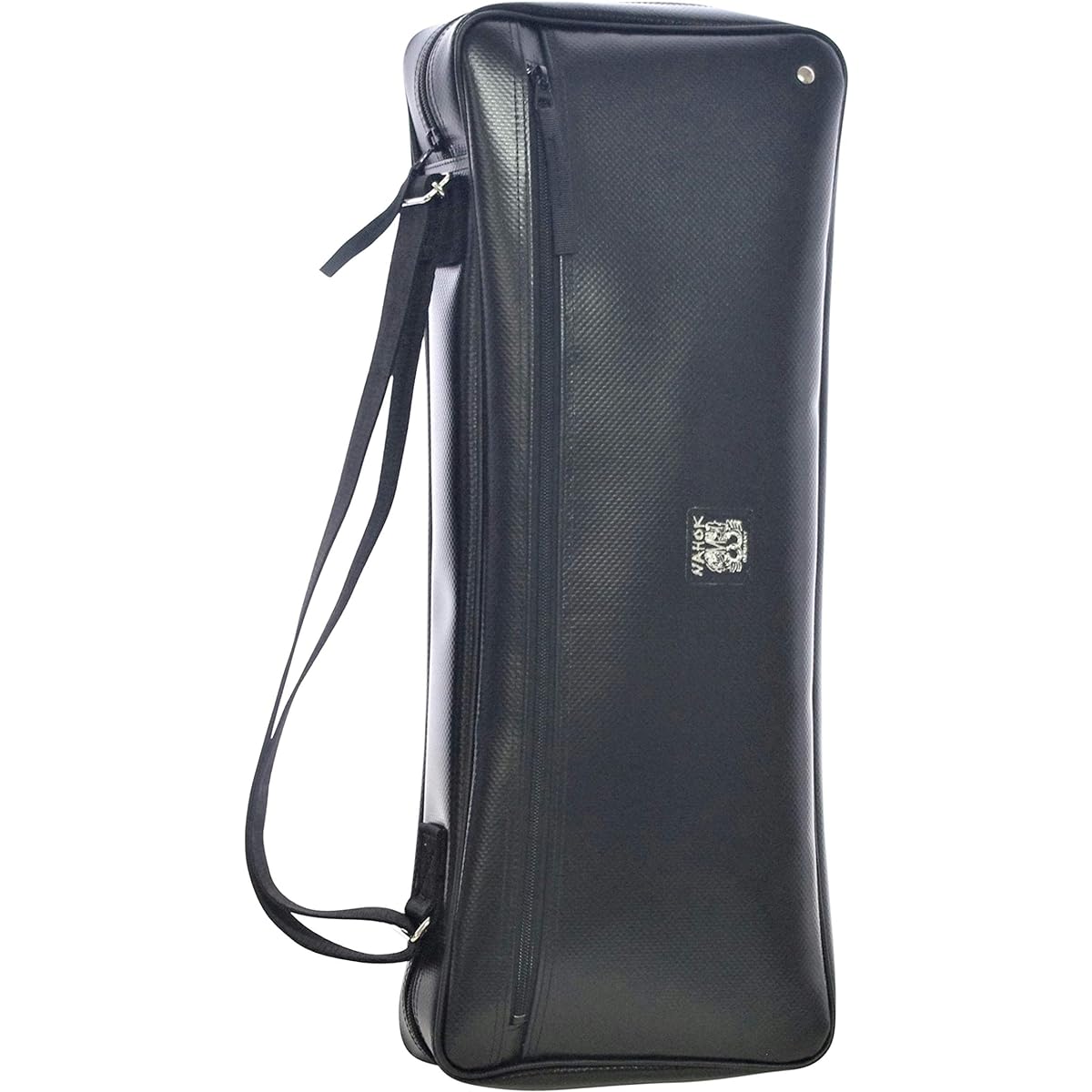 NAHOK handmade shinobue case "Ran 50" (for about 12 whistles) matte black [German waterproof fabric x special temperature adjustment function & shock absorption material] Fabric from Germany, Made in Japan.