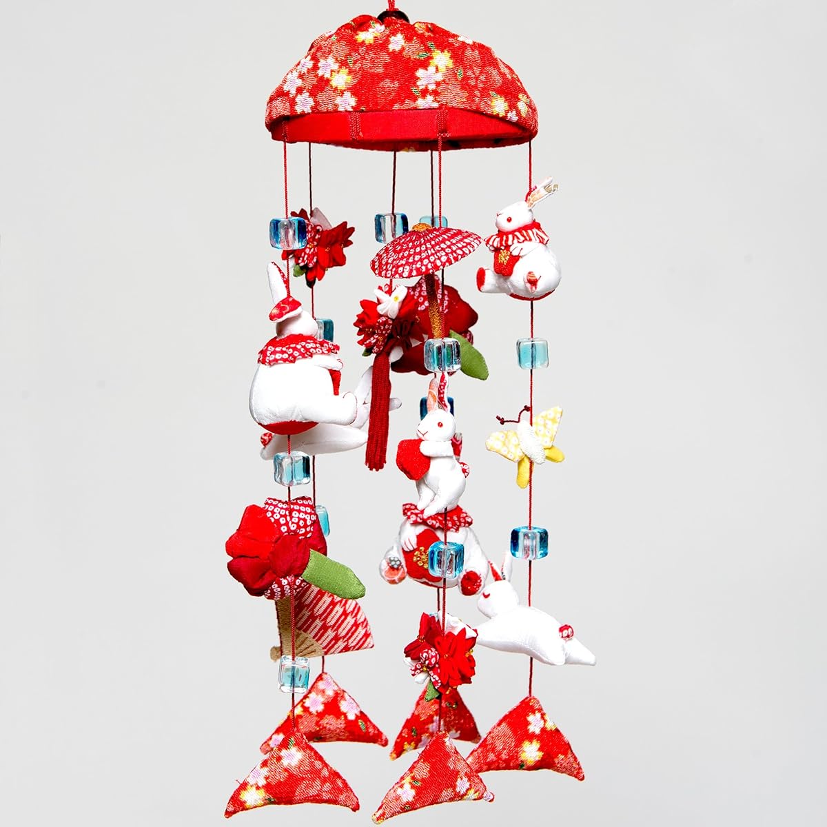 [Hina Dolls] [Hanging Dolls] Red Rabbit Hexagonal Case [Hanging Dolls] [Hina Dolls]