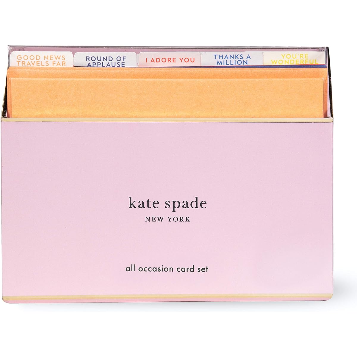 Kate Spade New York Versatile Card Set Stationery Set 15 Greeting Cards with Blank Inside and Lined Envelopes Multi-Assorted