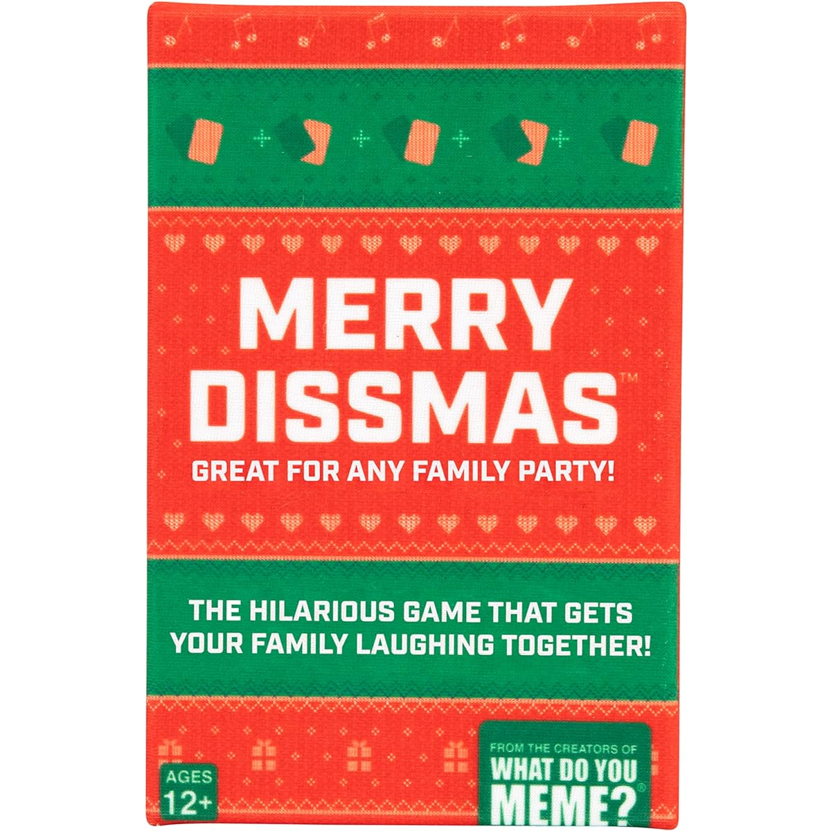 Merry Dissmas - Hilarious Family Holiday Party Game - What Do You Meme? Family Red One Size MD469