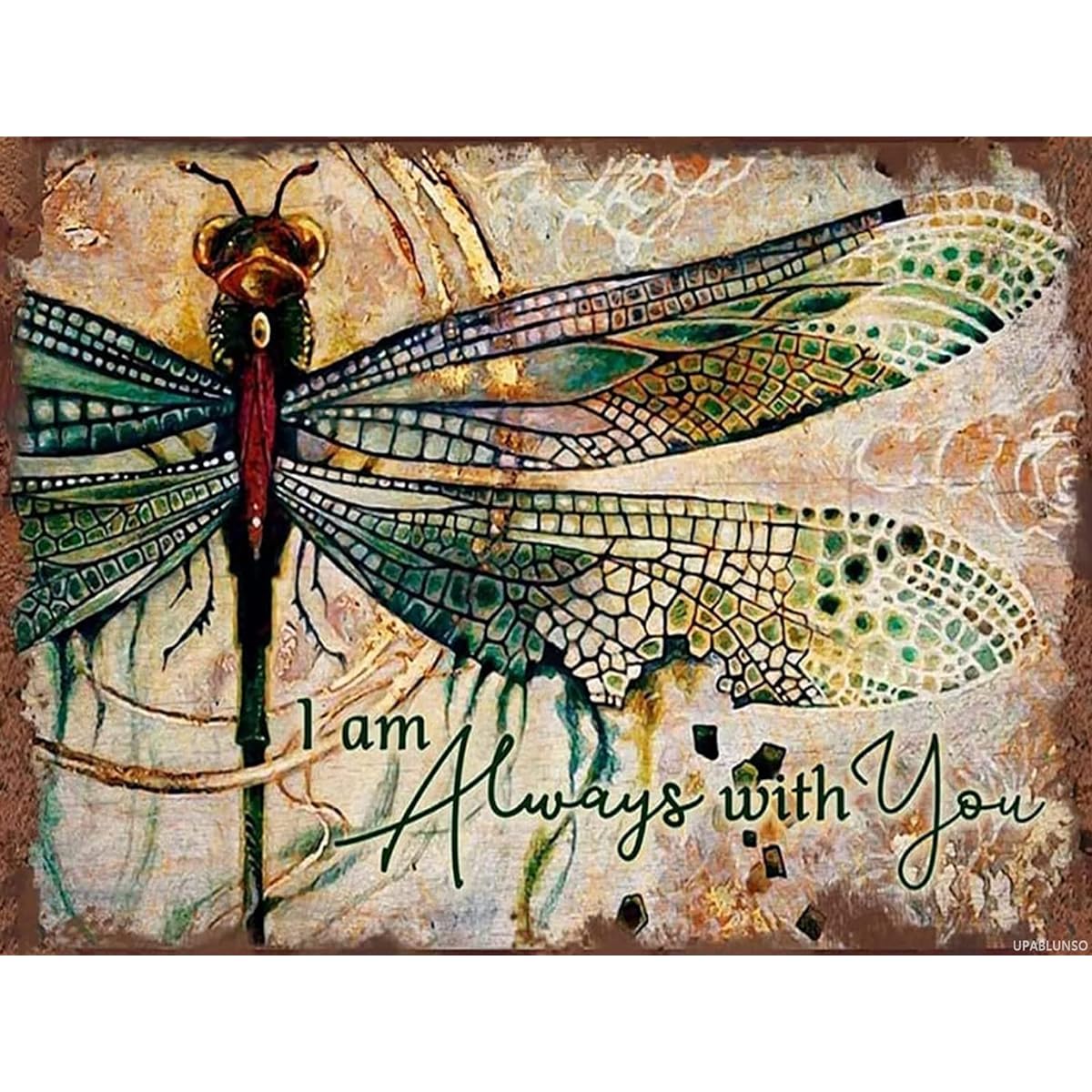 UPABLUNSO Diamond Painting Kits Dragonfly Painting 5D Diamond Art for Adults/Kids Diamond Painting Kits Accessories Full Drill Kit Crystal Picture Home Wall Decoration Gift 12x16inch