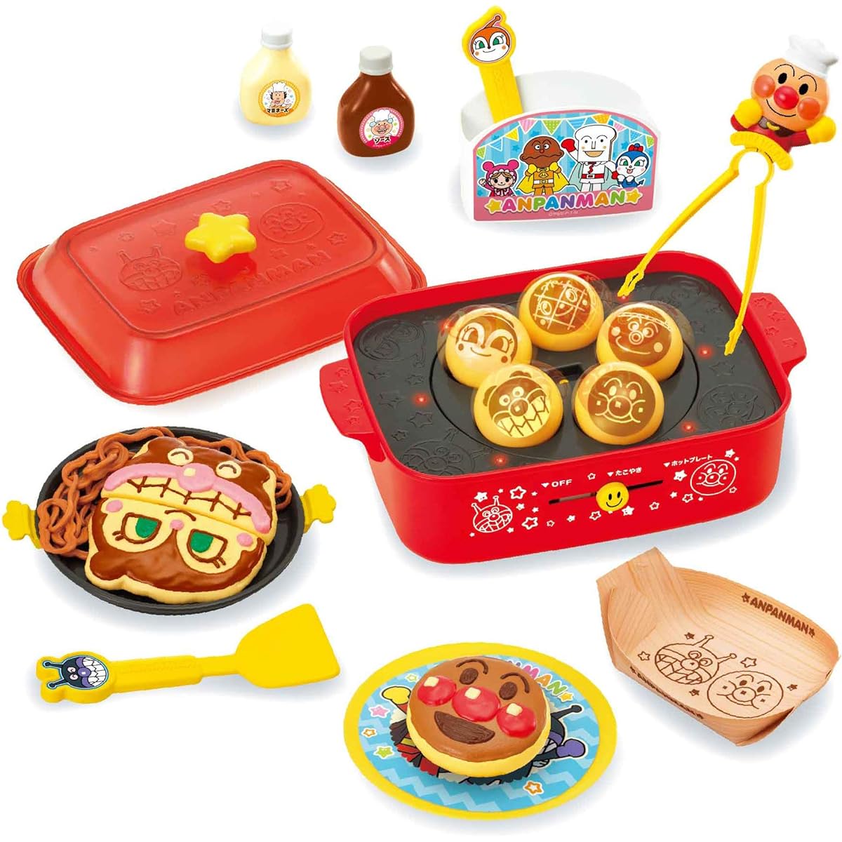 Joypalette Anpanman Takoyaki Norinori Let's have a party! Talking hot plate Width 168 x Height 420 x Depth 297mm 181543