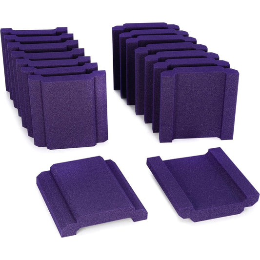 AURALEX Sound Absorbing Material WaveCave Royale Parquet 16 Sheets 30cm x 30cm Purple Thickness 5cm