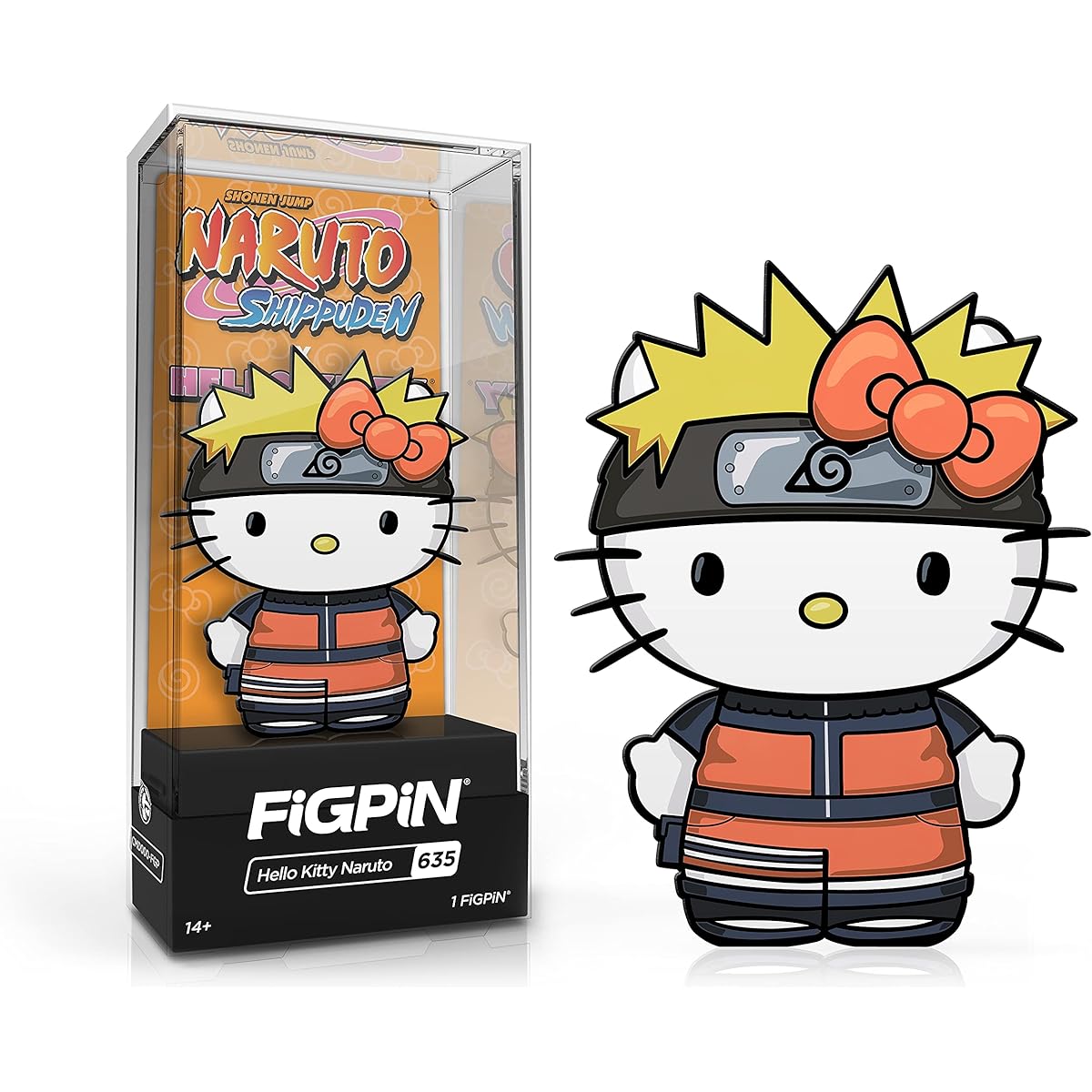 FiGPiN Classic Hello Kitty Naruto #635 Naruto Shippuden × Hello Kitty and Friends