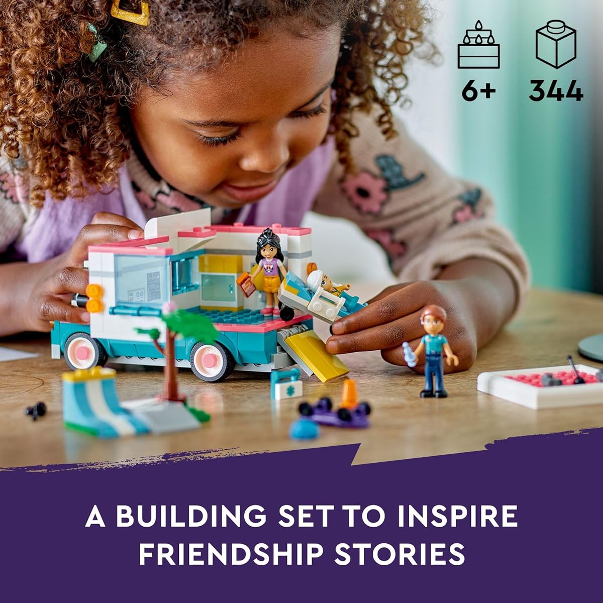 LEGO Friends Heartlake City Hospital Ambulance 3 Character Set Kids Girls Boys 6+ Social Emotional Toy Ambulance Toy Ambulance 42613