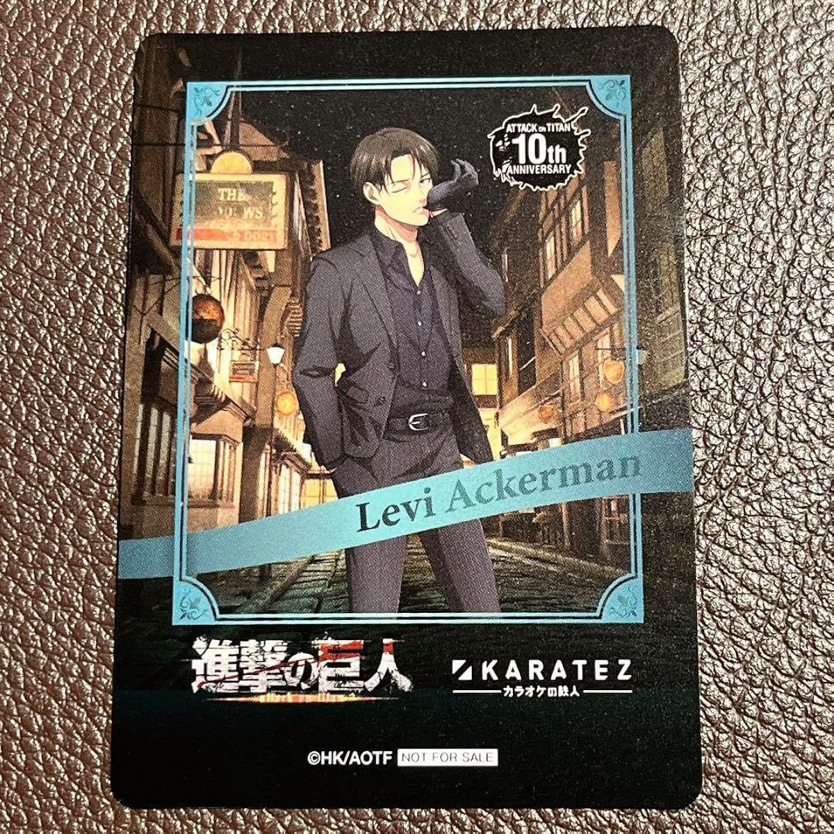 Levi Instax-style card Karaoke no Tetsujin Karaoke collaboration Attack on Titan Attack DJ