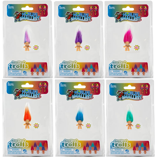 World's Smallest Good Luck Trolls Set of 6