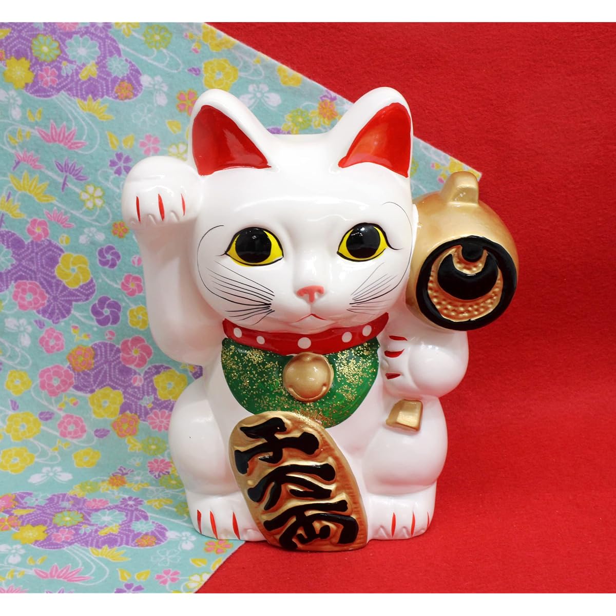 Castle Enterprise Craftsman House Lucky Cat (Large) Piggy Bank