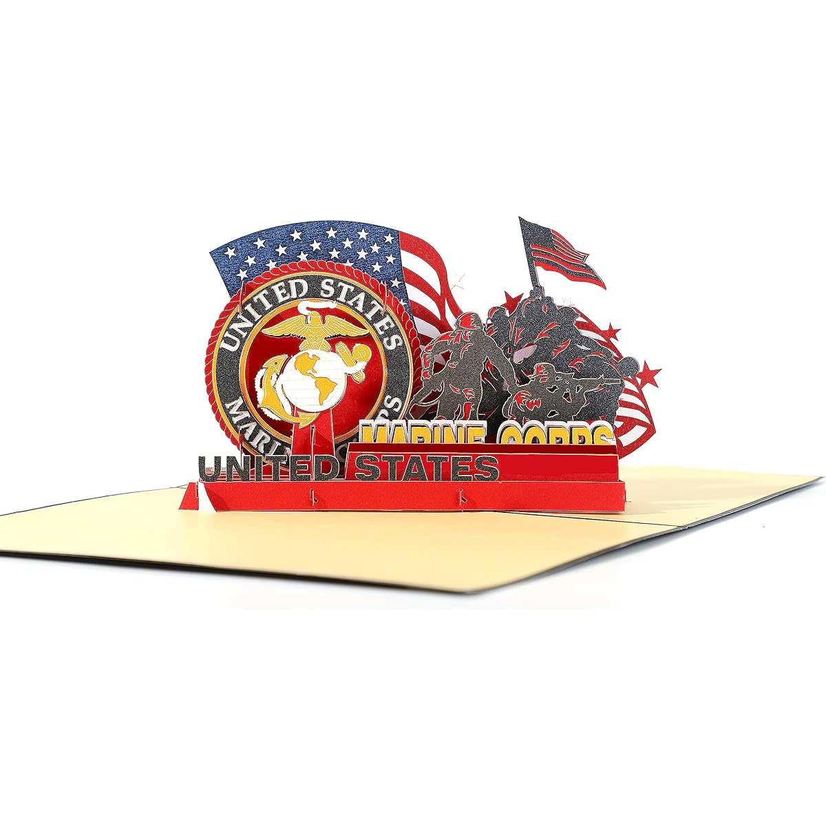 AIT PAPAER ART Pop Up Greeting Cards with Envelopes, Soldier Retirement Anniversary Cards, Patriotic Army Greeting Cards, Thank You Cards, Soldier Retirement Cards, Independence Day Cards, Graduation Cards, 4th of July and Other Occasions