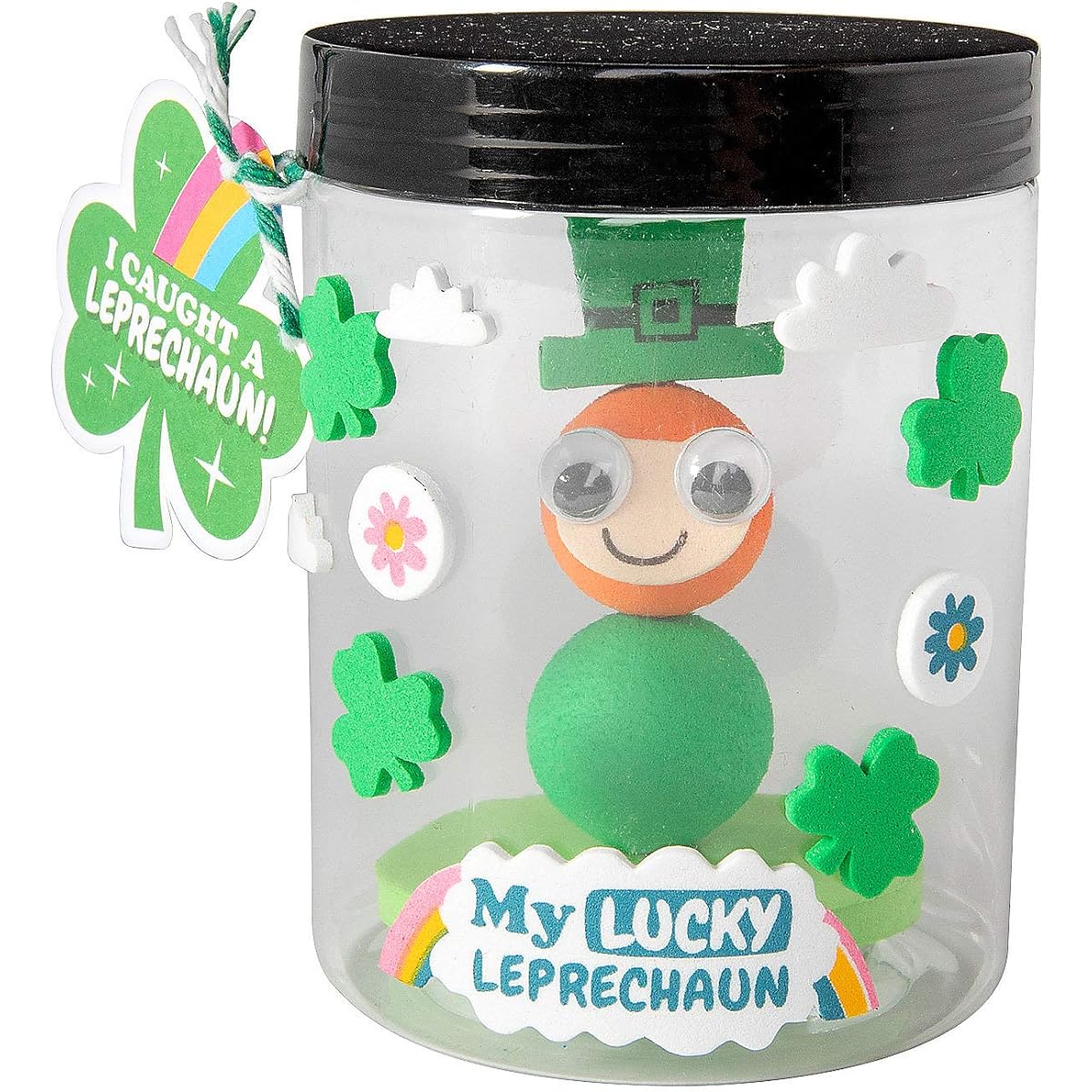 I CAUGHT A LEPRECHAUN JAR CK-6 Craft Kit 6 pieces