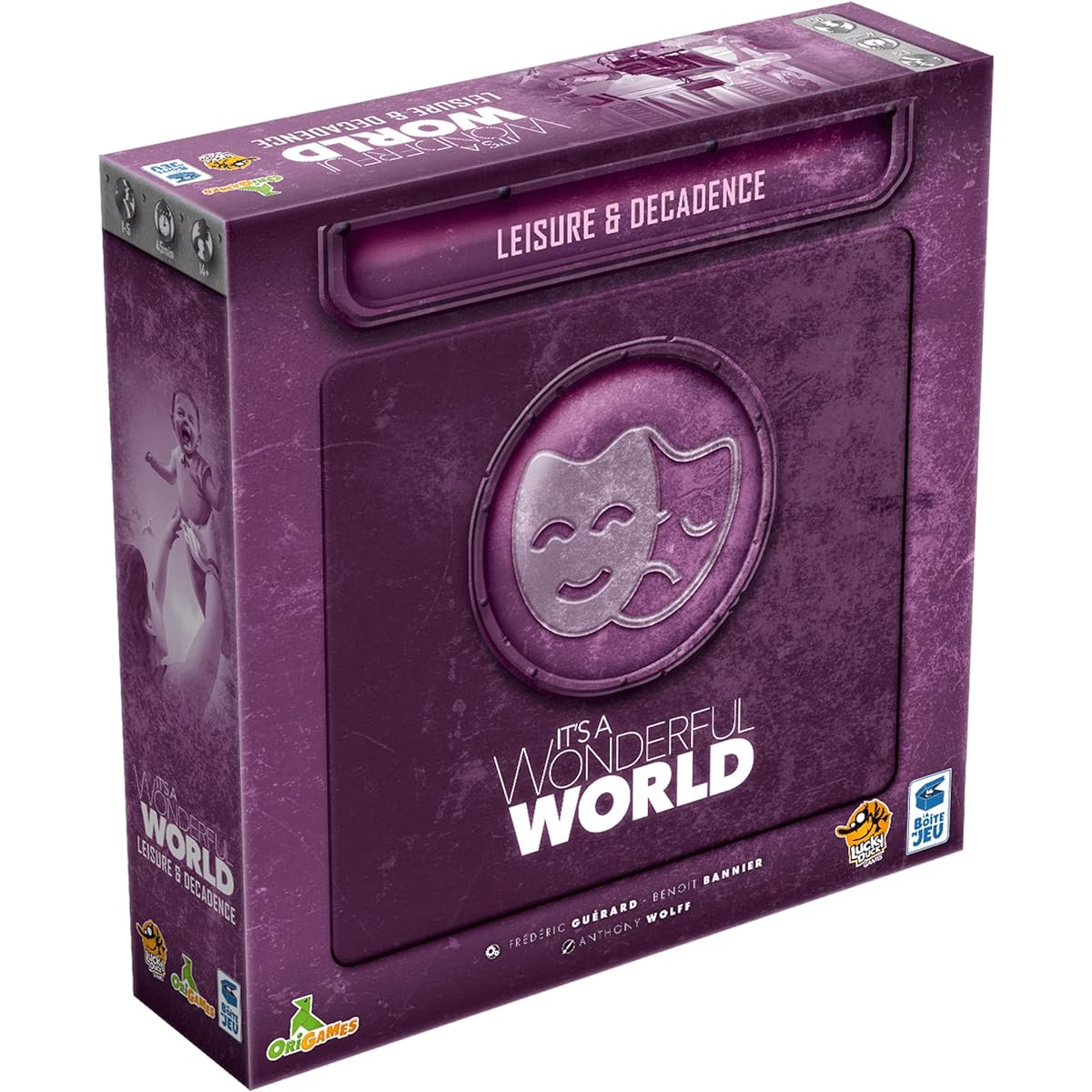 Lucky Duck Games It's A Wonderful World Leisure & Decadence Board Game Expansion | Civilization Strategy Game for Kids and Adults | Ages 14+ | 1-5 Players | Average Play Time 30-60 Minutes | Maid
