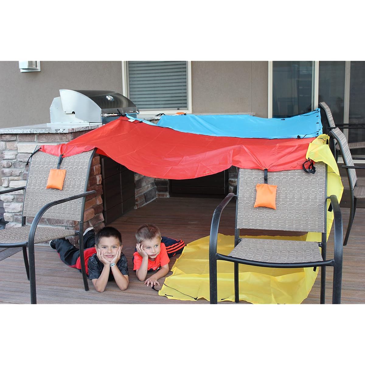 TOTE A FORT Tote A Fort Tarp Ket [Secret Base Indoor Tent House] Set of 3 Original Single 0008523998156