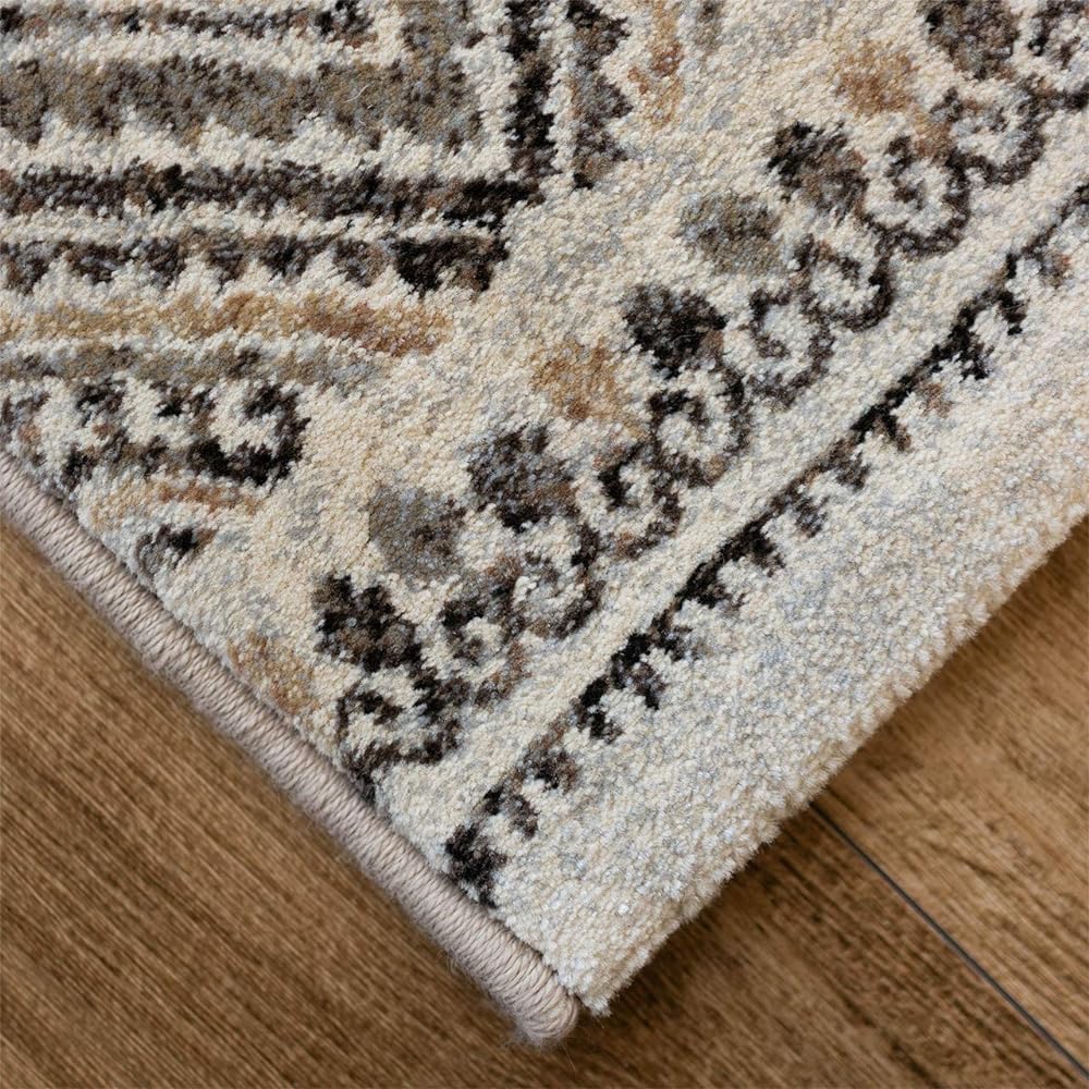 Sayan Sayan Kilim Pattern High Density Entrance Mat Indoor Suit 67x120 Beige Made in Belgium