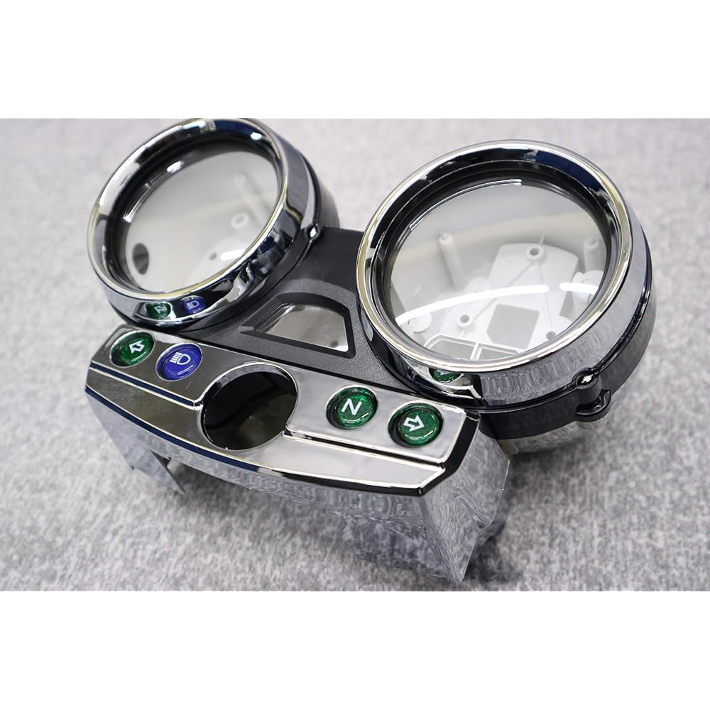 Zephyr Χ meter cover set / Zephyr 400χ ZR400G exterior ZR400E meter case plated Varios Kawasaki Kawasaki