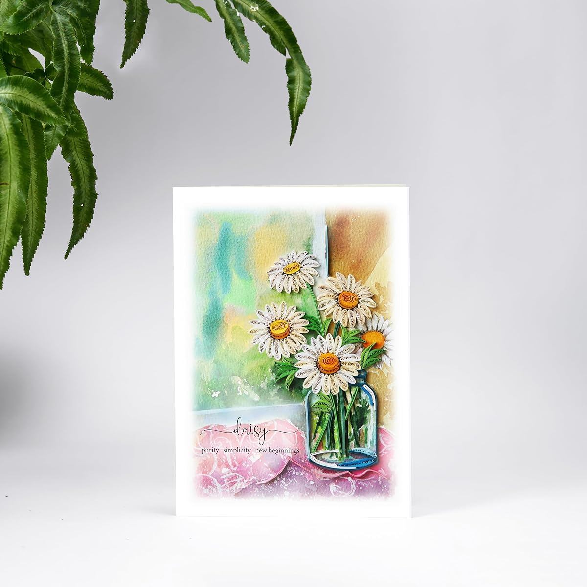 TUMYBee Daisy Flower Cards, Daisy Cards for All Occasions, Birthday Cards, Thank You Cards, Sympathy Cards, Thinking of You, Get Well Soon, Mom, Mother, Woman, Daughter, Grandmother, Teacher (Daisy)
