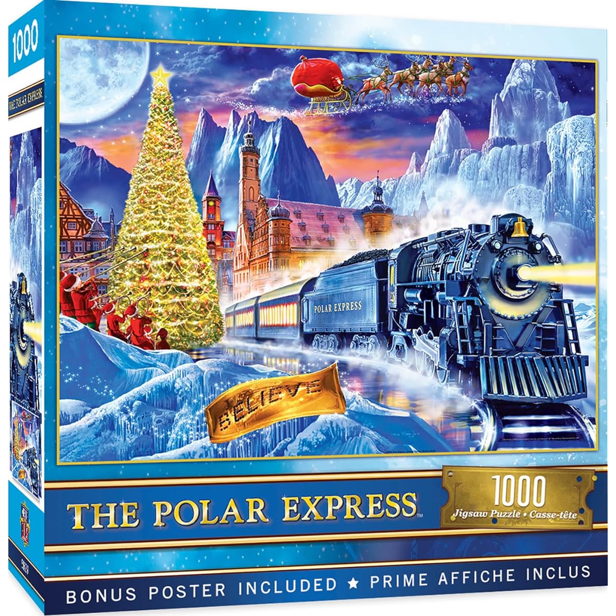MasterPieces Holiday 1000 Puzzle Collection - Polar Express 1000 Piece Jigsaw Puzzle