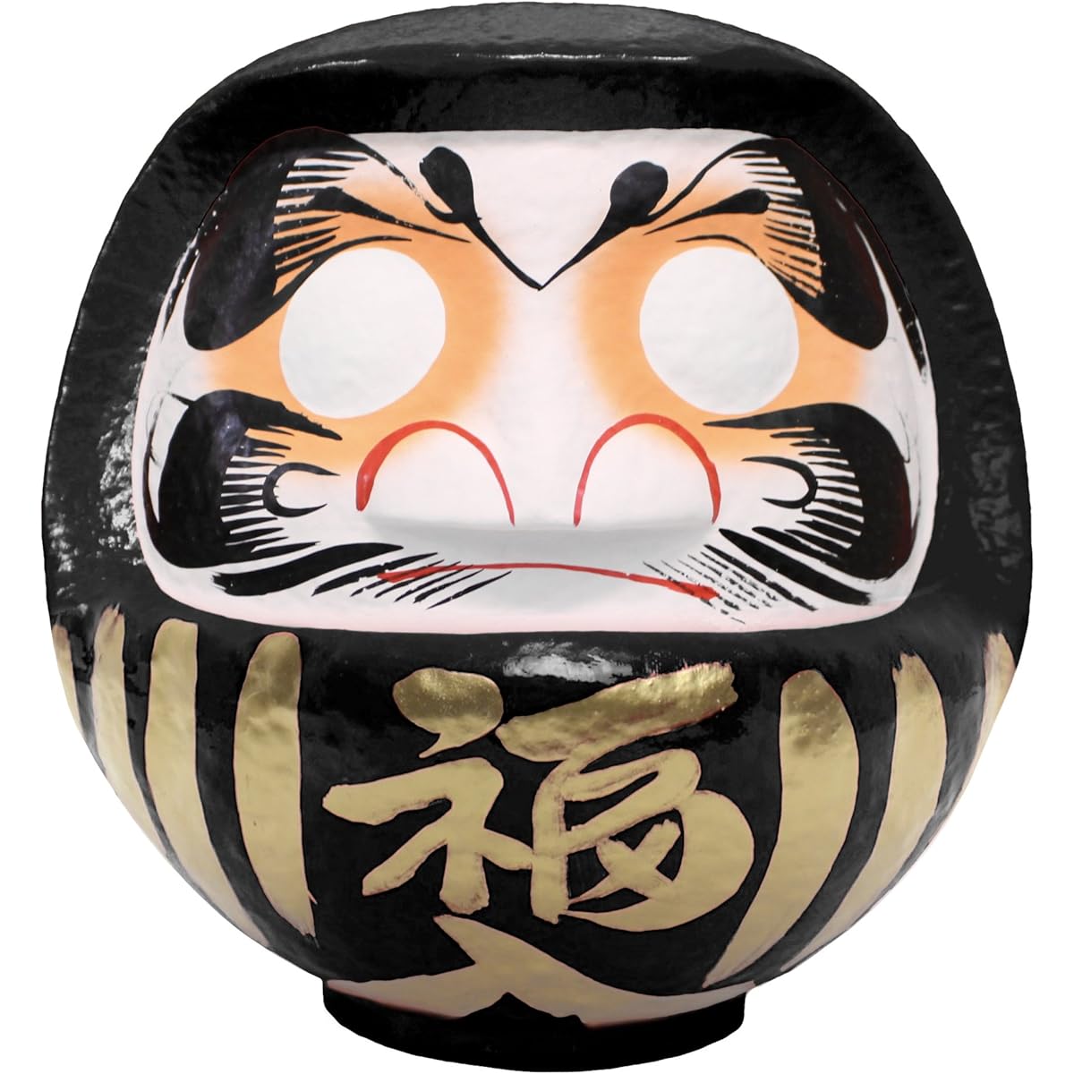 Daruma Lucky Daruma No. 10 Black [Business success/goal achievement] 28x26x30cm HKDM-10-BK-14