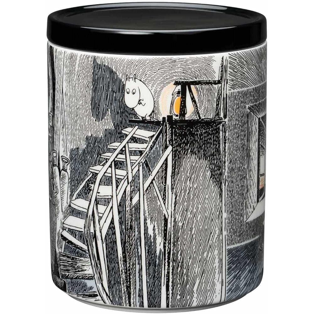 [Regular Imported Product] Moomin (Moomin by ARABIA) Jar with Lid Storage Container 1.2L True to It's Origin 1024603