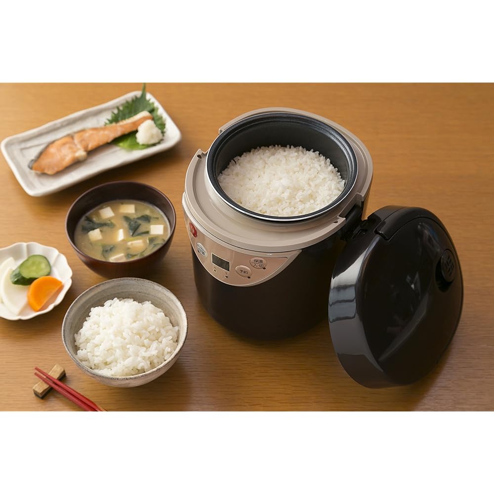 Mini rice cooker 0.5~1.5 cups [with fermentation function] Mini rice cooker Yogurt maker Amazake maker Recipe included LIVCETRA LRCT106T
