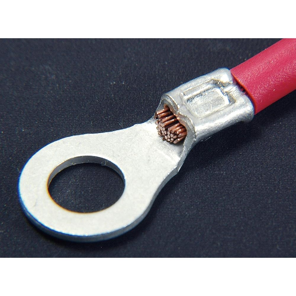 HOZAN Crimping Tool (For Bare Crimp Terminals/Nude Crimp Sleeves) Crimping Pliers Stripper, Built-in Cutter Size 1.25/2 P-722