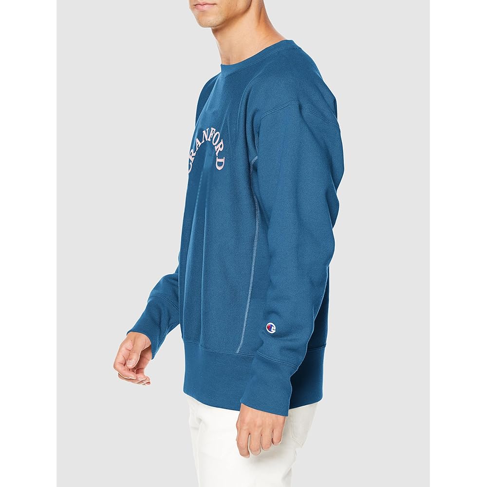 [Champion] Sweatshirt, Long Sleeve, Round Neck, 11.5oz, Brushed Lining, Graphic Print, Relaxed Fit, Oversize, Single Blue Tag, Reverse Weave(R) Crew Neck Sweatshirt, C3-W012 Men's