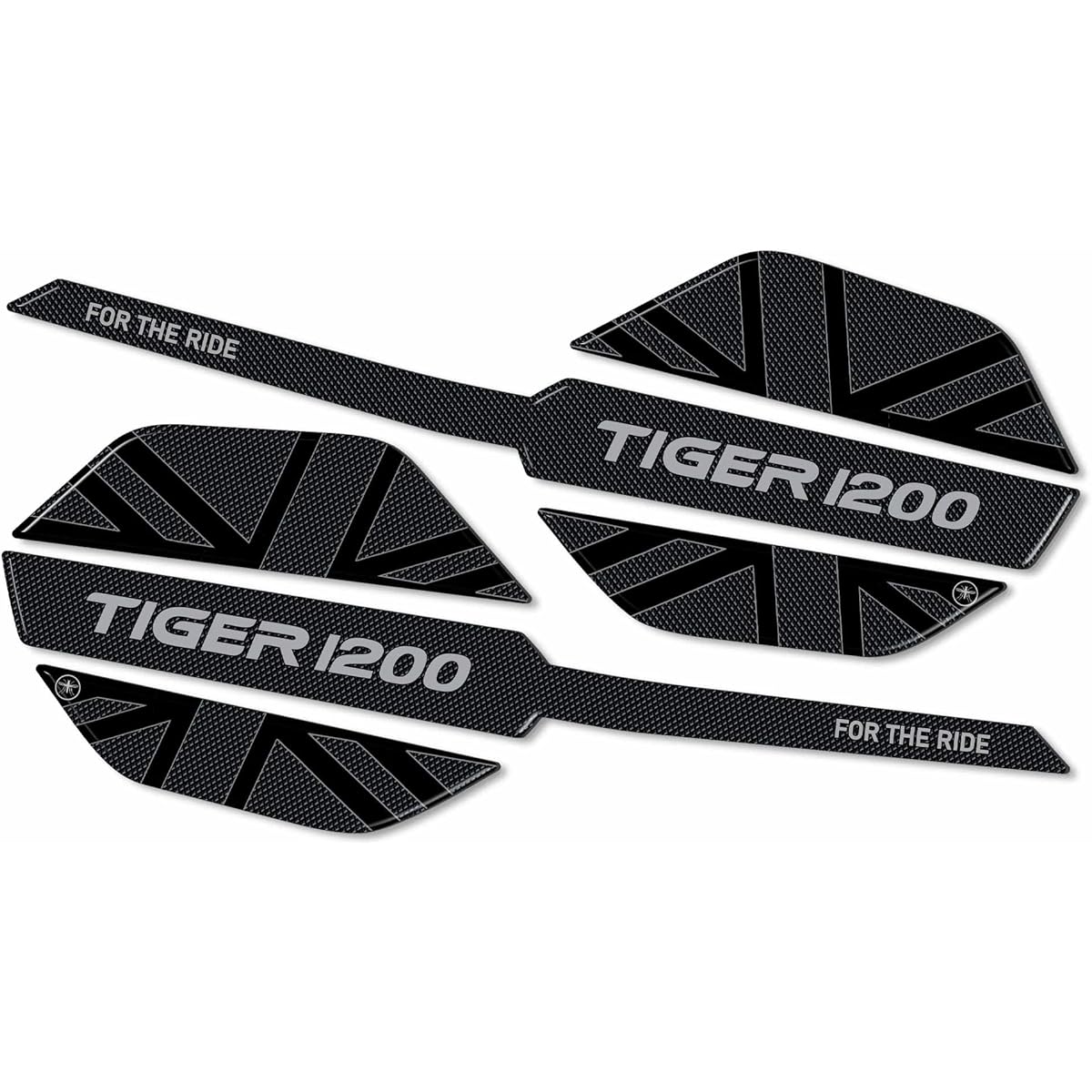 labelbike - 3D Stickers Hand Guard Protector Compatible with Triumph Tiger 1200 GT-GT Pro-Rally Pro 2022