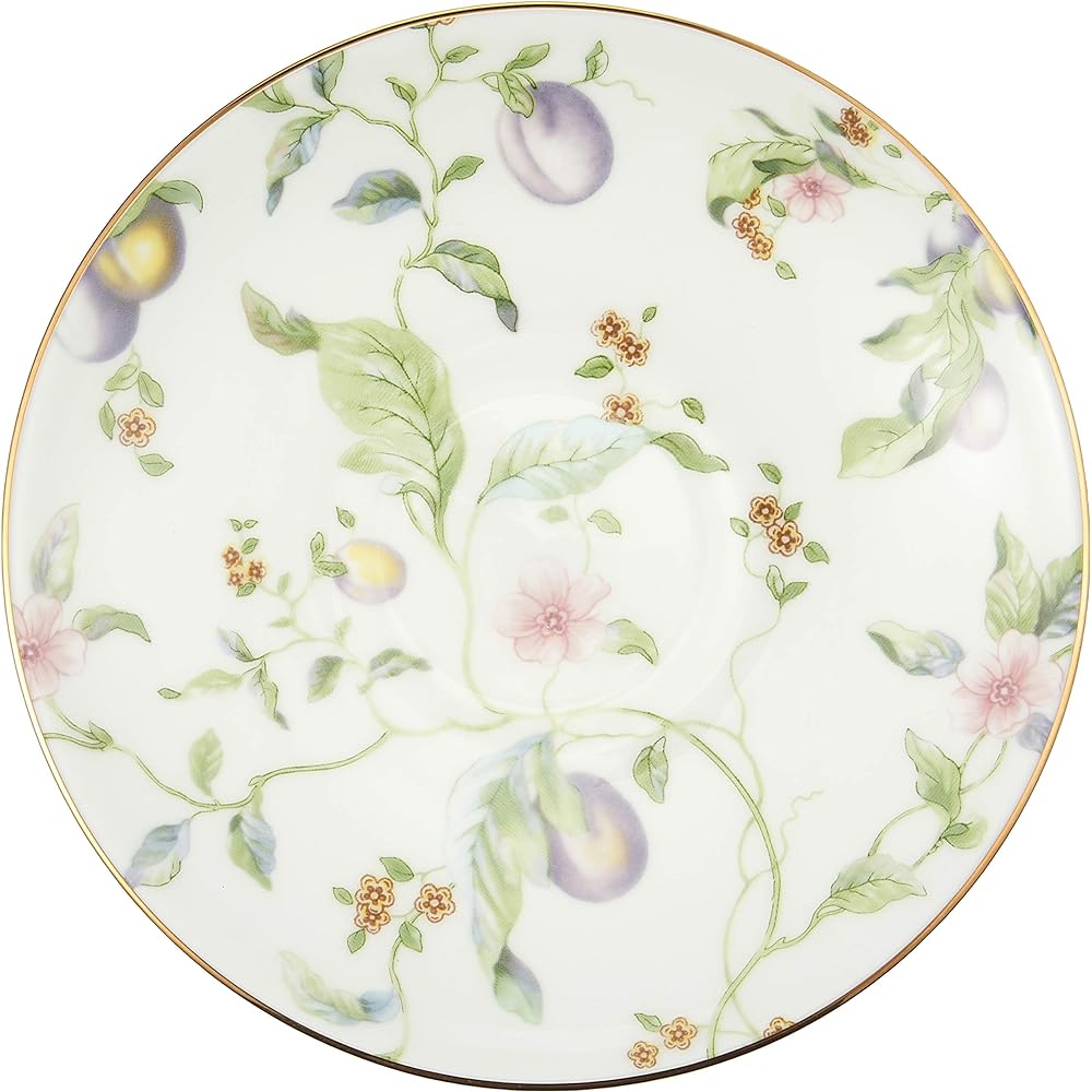 Wedgwood Sweet Plum Tea Cup & Saucer Peony [Parallel Import]