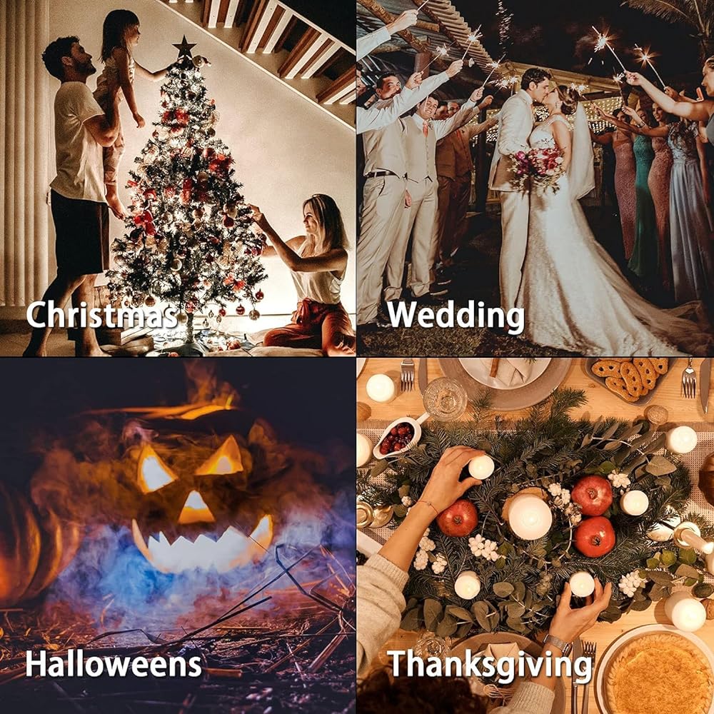 Leweet Upgraded LED Candle Light, Rechargeable Candle Light, Set of 12, Indoor/Outdoor Decorative Christmas Tree Ornament/Halloween/Wedding/Birthday/Party Holiday/Spa/Valentine/Hotel/Restaurant Decoration Japanese Instruction Manual White