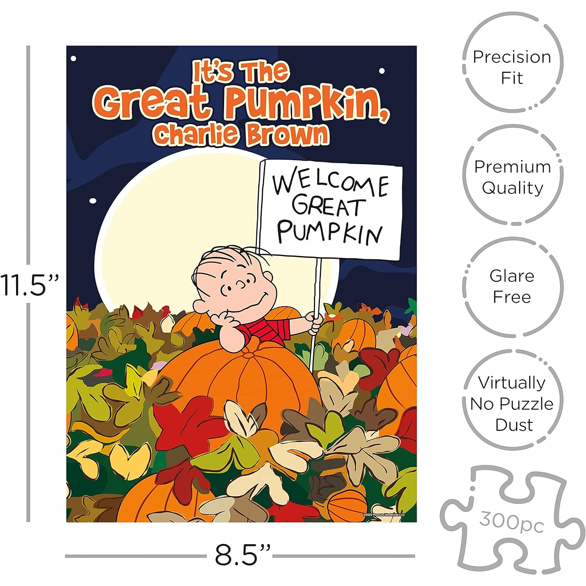 AQUARIUS - Peanuts Great Pumpkin Buzzle 300 Piece Jigsaw Puzzle